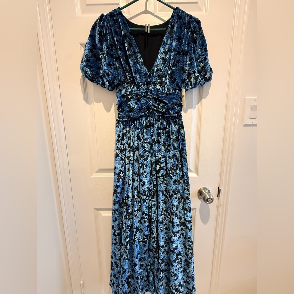 NWT Anthropologie XS The Katerina Button-Front Dress: Velvet Edition - Picture 4 of 13